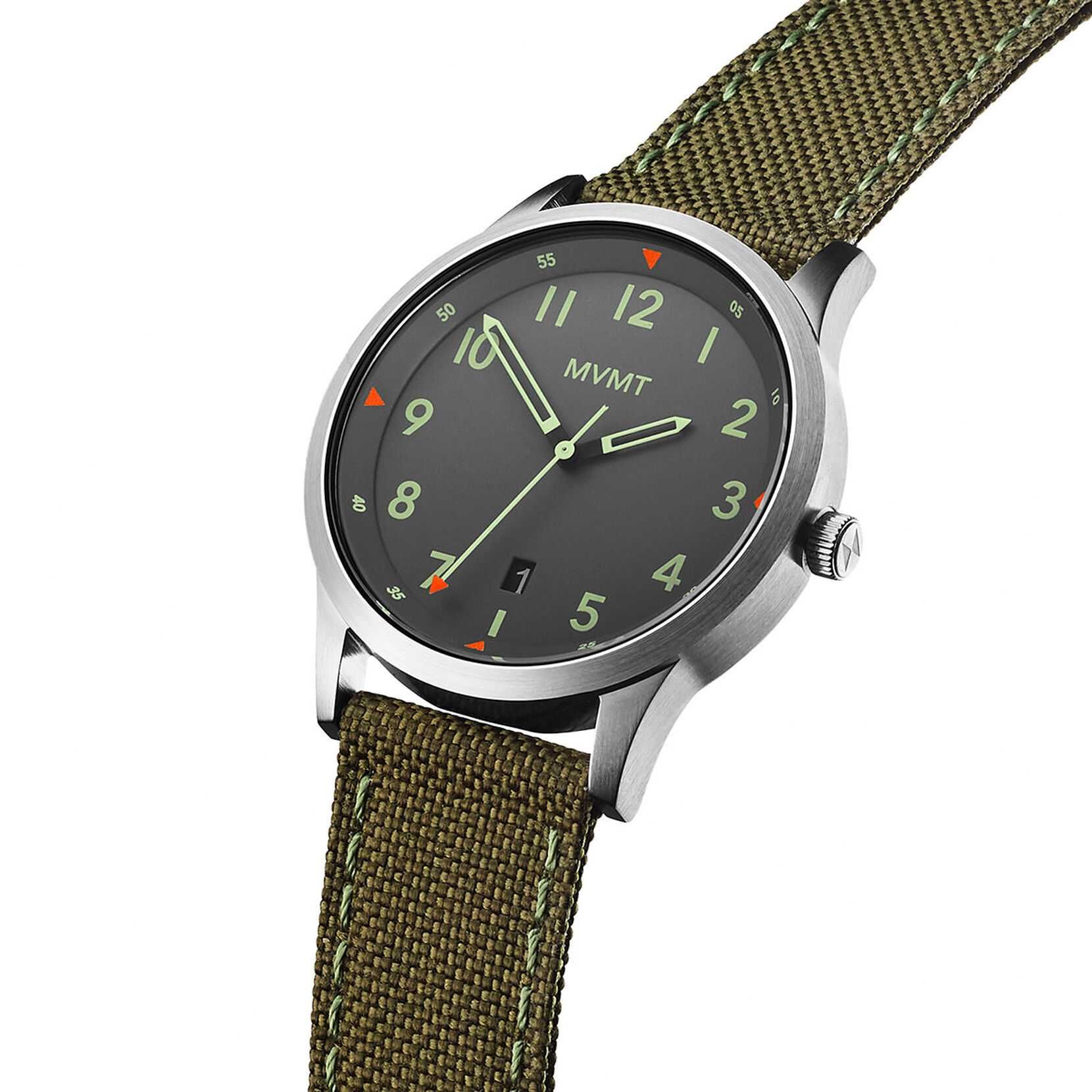 Часовник  MVMT Field, AT Green, 41 mm