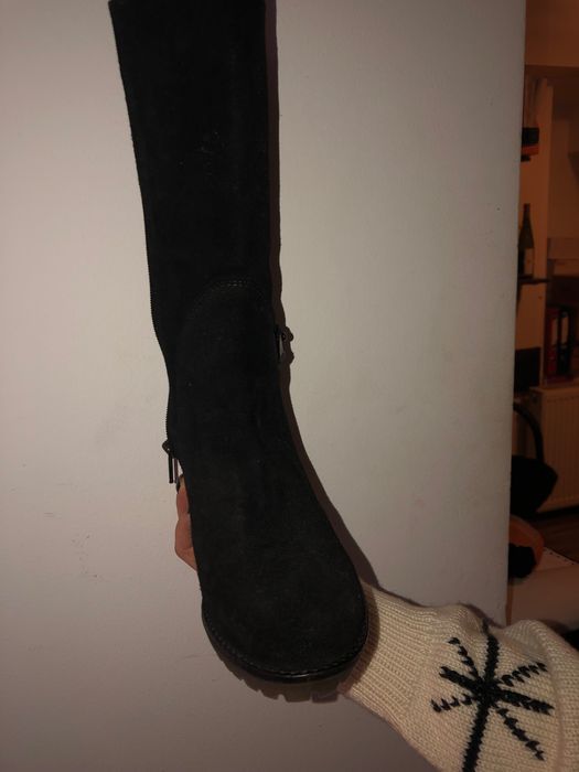 Cizme U.S. Polo BELLA cu platforma negre.