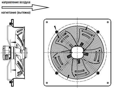 Вентилятор вытяжной осевой SHUFT AXW 350-B-4E