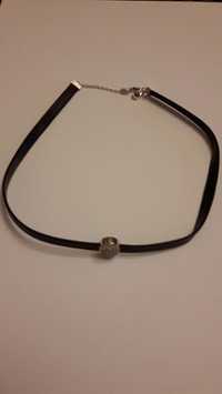 Choker piele si argint