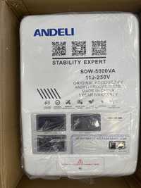 Стабилизаторы напряжения ANDELI/Stabilizator с QR SDW-5000Va 110V-250V