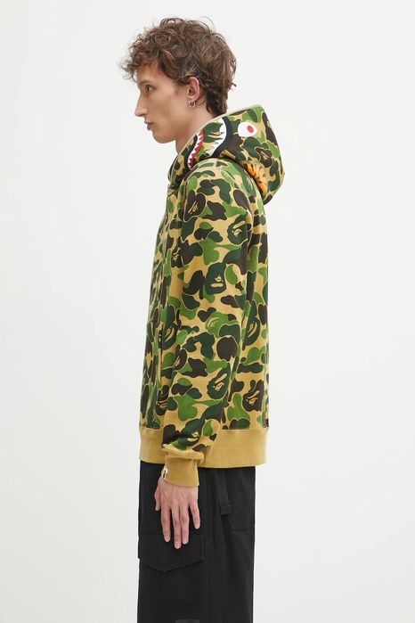 A Bathing Ape hanorac de bumbac ABC camo shark