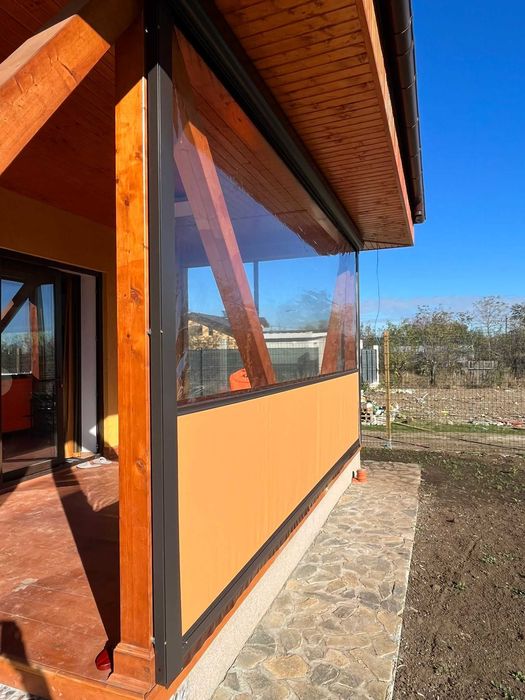 Inchideri terase cu folie transparenta