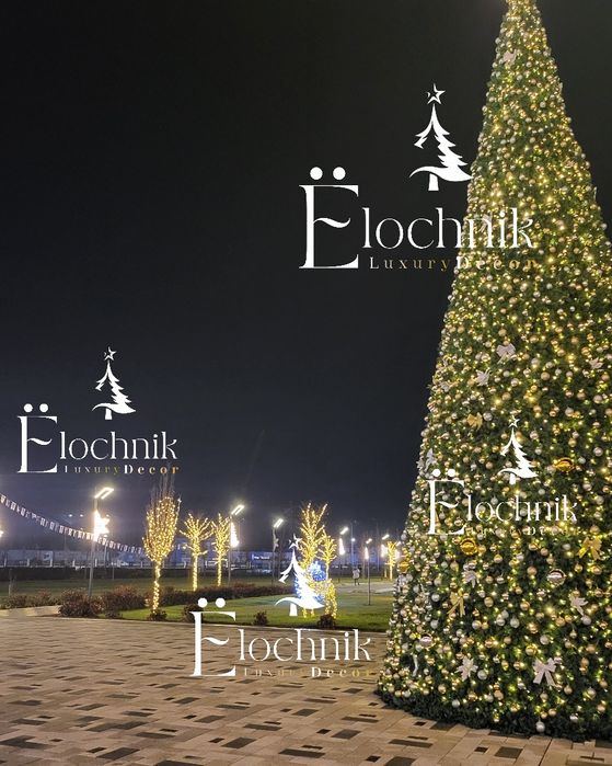 Новогодняя елка и оформления от производителя
