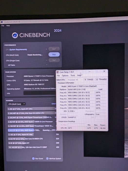 PC gaming NOU/Ryzen 5 7500f/Rx 7800xt/32GB RAM/1TB