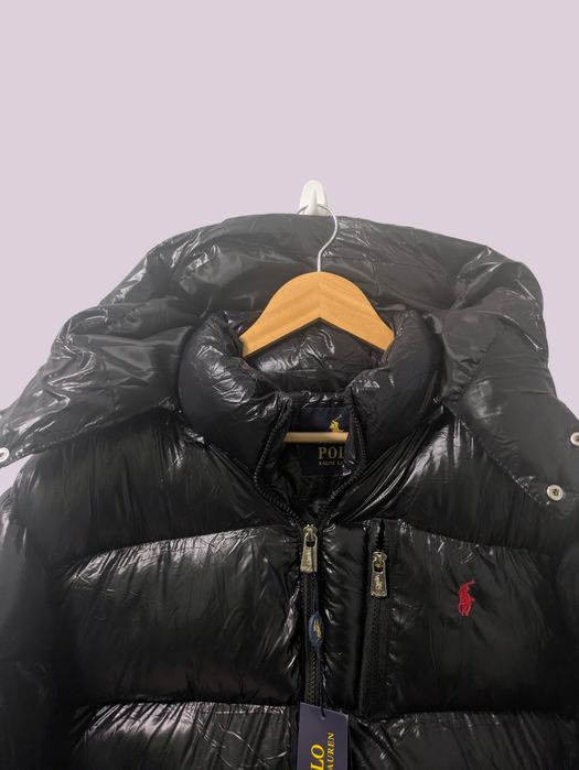 Geaca Polo Puffer Negru Lucios (marimi: XL,XXL)