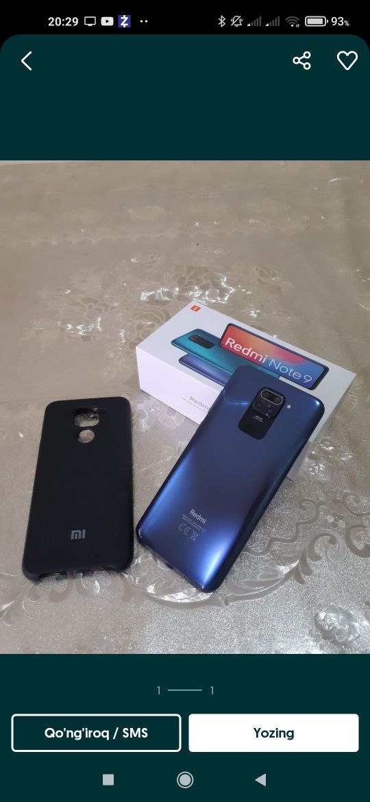 Redmi note 9 telfon