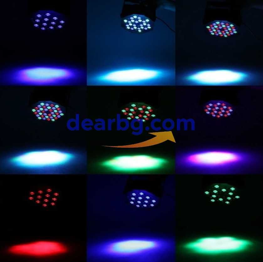 LED PAR Диско прожектор с 36 диода DMX512