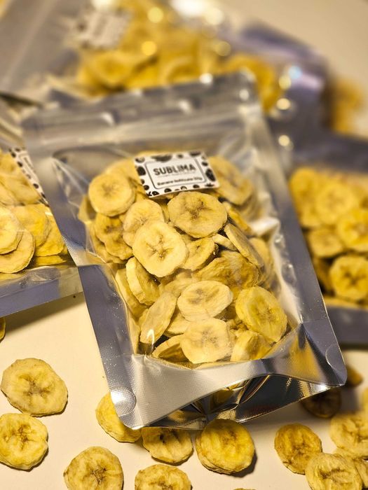 Banane liofilizate – gust sănătos pentru camping și drumeții