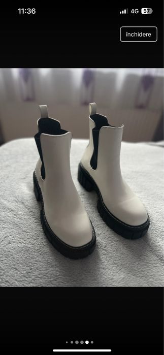 Ghete albe noi cu eticheta