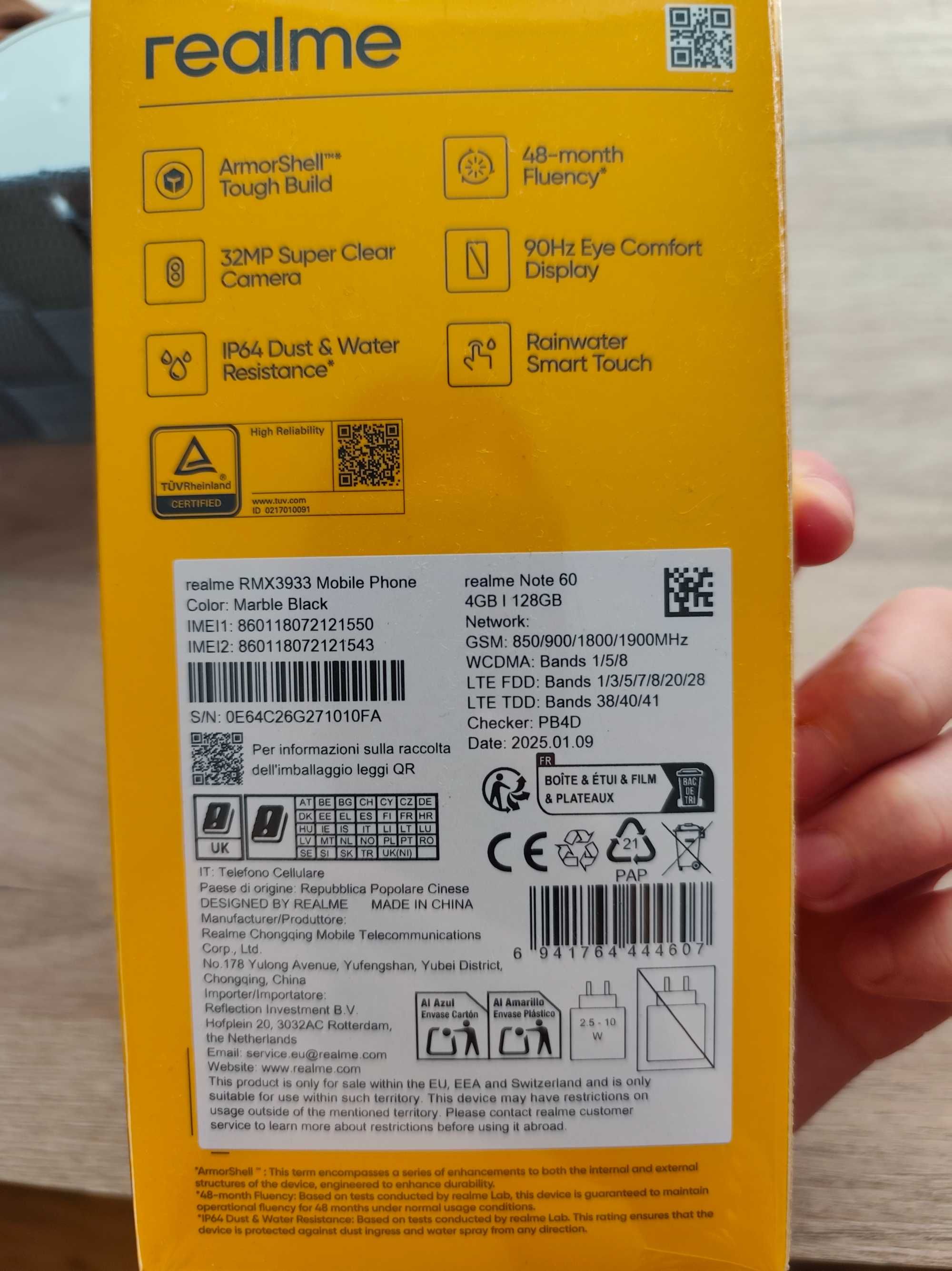 Чисто нов телефон realme Note60