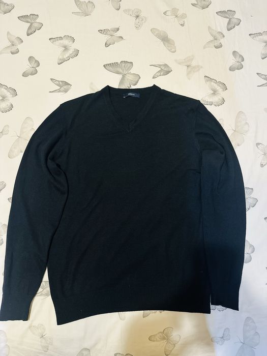 Pulover Bigotti negru, guler în V