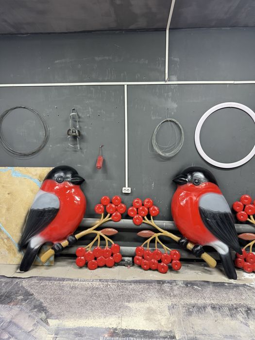 Новогодние фигуры, из пенопласта, декор оформление, скульптура