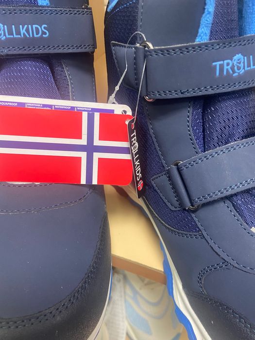 Детски нови оригинални боти от ествествена кожа и пух!troll ,Bisguard