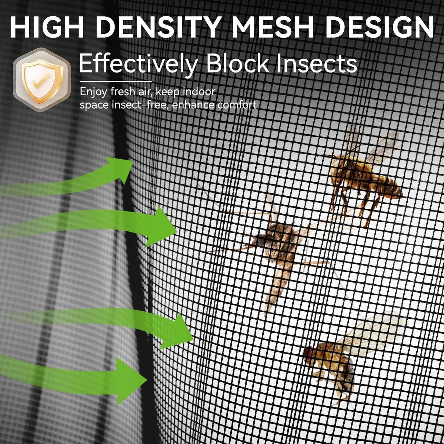 Plasa anti-tantari pentru usa cu magnet 210x100 cm protectie insecte