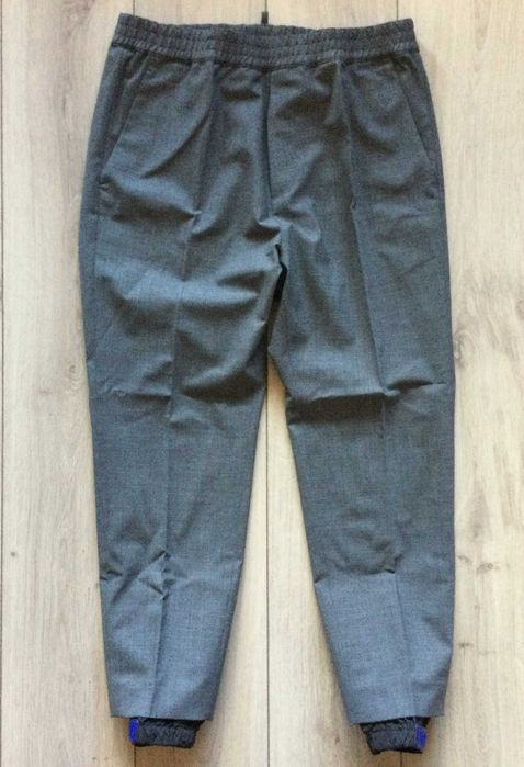 НОВ оригинални мъжки сив вълнен панталон DSQUARED2 размер 52 от Италия