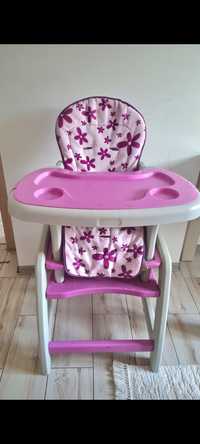 Scaun de masă bebe roz