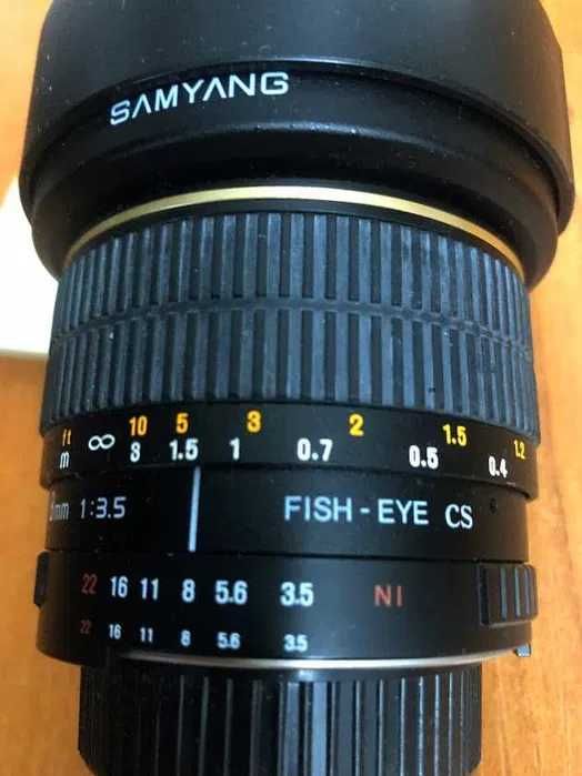 Obiectiv foto SamYang 8 mm f/3.5 Fish-Eye CS