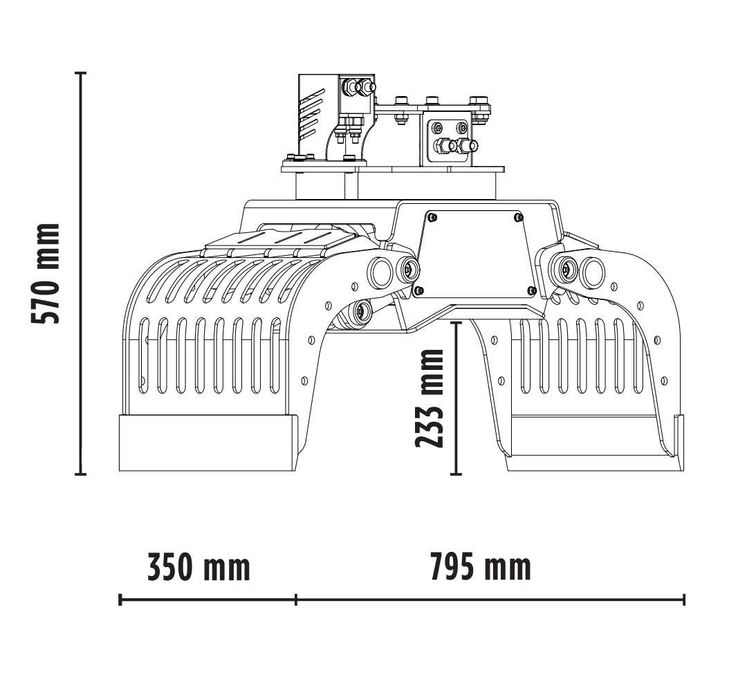 Graifer de sortare MB Crusher MB-G350
