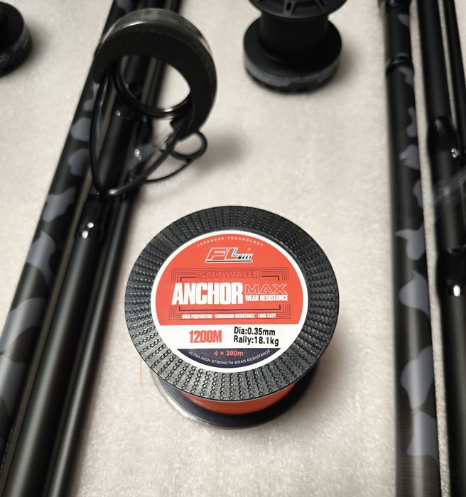 SET 2 Lansete Tactics 3.90m 5LBS 3 segmente + 2 Mulinete AVIATOR DP80