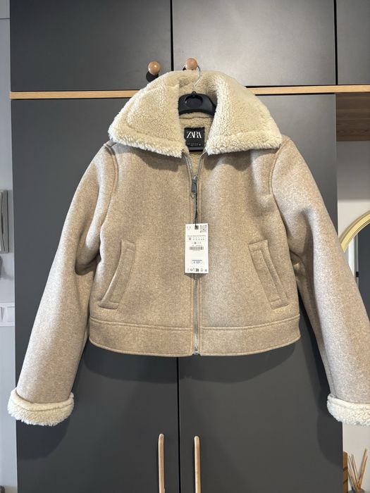 Zara дамско вълнено яке