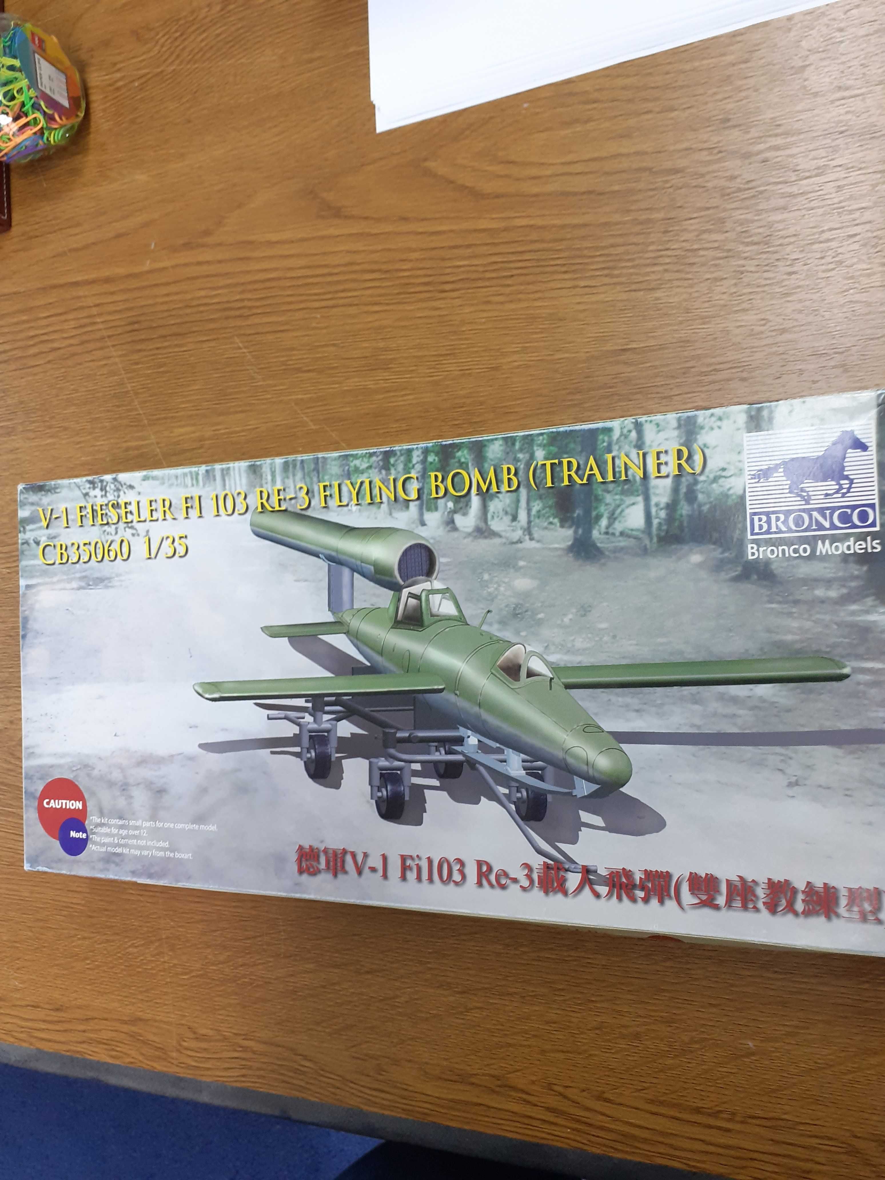 V-1 Fieseler Fi 103 Re-3 Flying Bomb, macheta WW2, scara 1/35