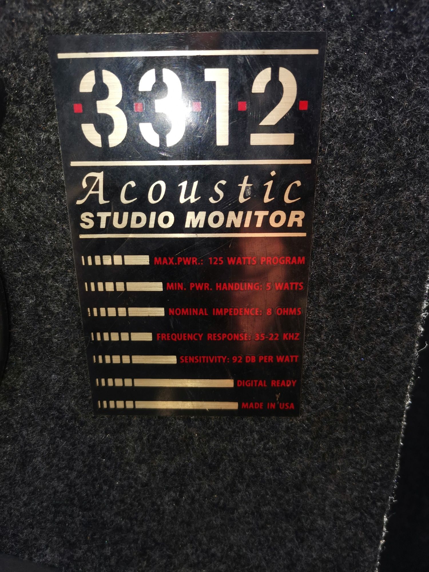 Boxe acustic studio monitor 3312