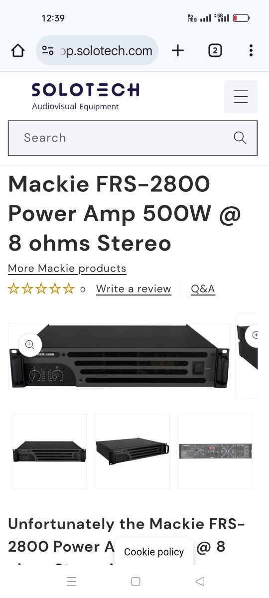 Amplificator Makie FRS 2800 plus 2 boxe