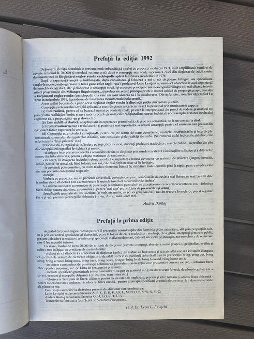 Dicționar englez - roman, 70.000 cuvinte (Leon Levițchi, Teora)