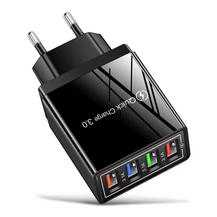 NOU Adaptor priza 4 x USB Fast Charge 3.0