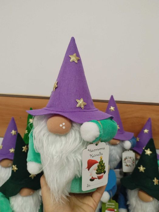 Коледно джудже гном ръчно изработено