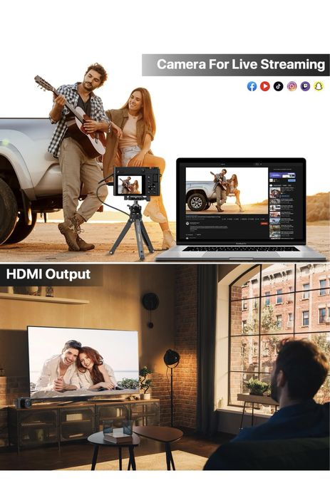 Camera foto digitala Vahoiald 4k ultra HD