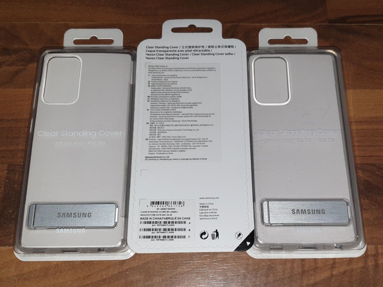 Husa silicon originala Samsung Clear Standing Cover A52 A52 5G A52s 5G