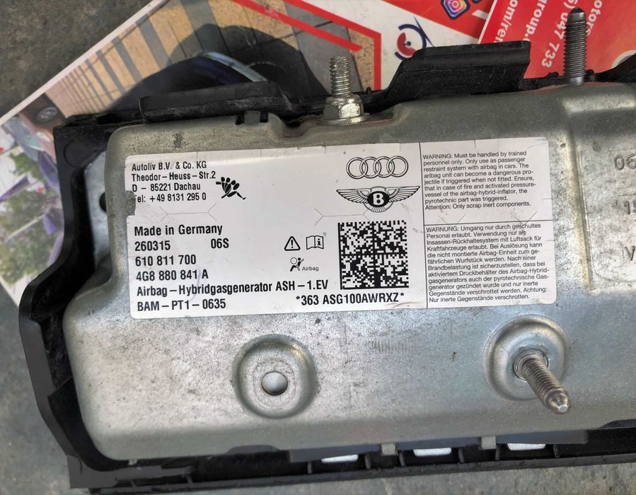 Audi a6 c7 4g a8 d5 d4 airbag genunchi plansa de bord centuri
