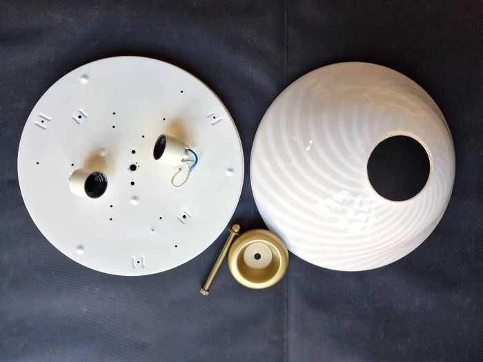 Plafoniera (1 din 2) aplica, MCM, Art Deco, Venini, Murano, vintage