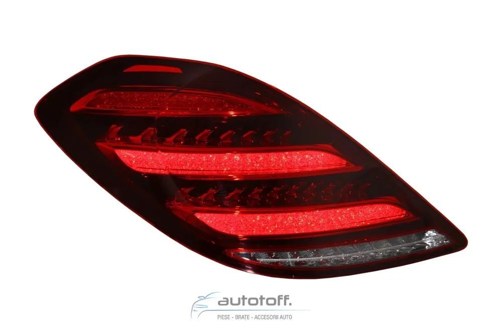 Stopuri Full LED compatibile cu Mercedes S-Class W222 (2013-2017) Semnalizare Secventiala Facelift Design
