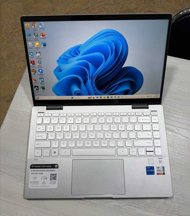 Hp pavilon x360 silver 14” IPS FullHD Сенсорный i5-1235u 8GB/512GB