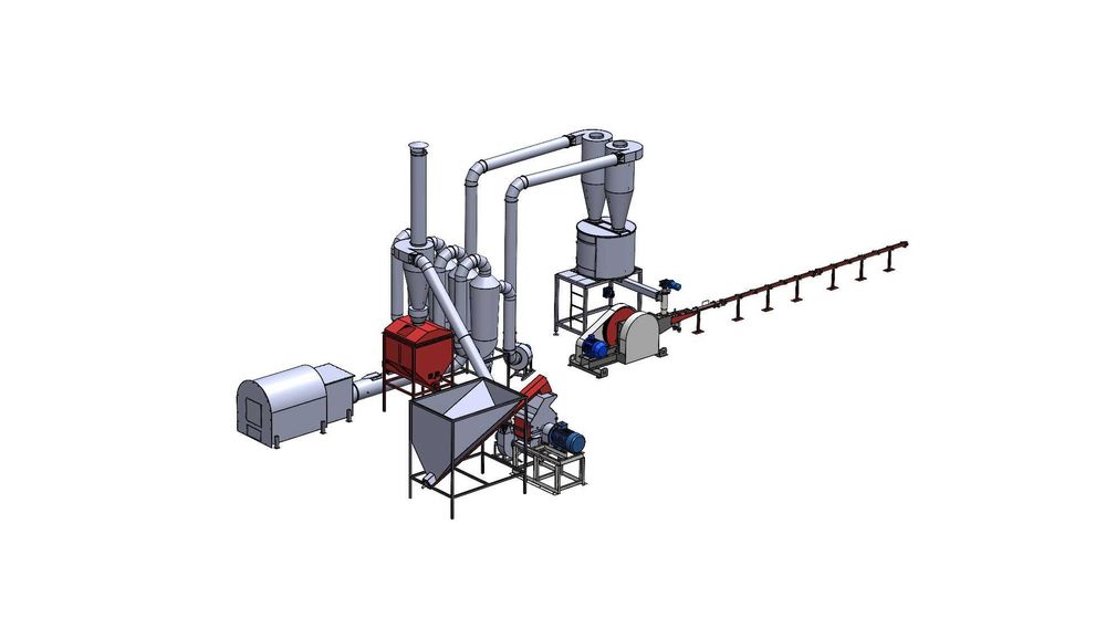 Linie brichetare rumeguș producere brichete 400-500 kg/ora
