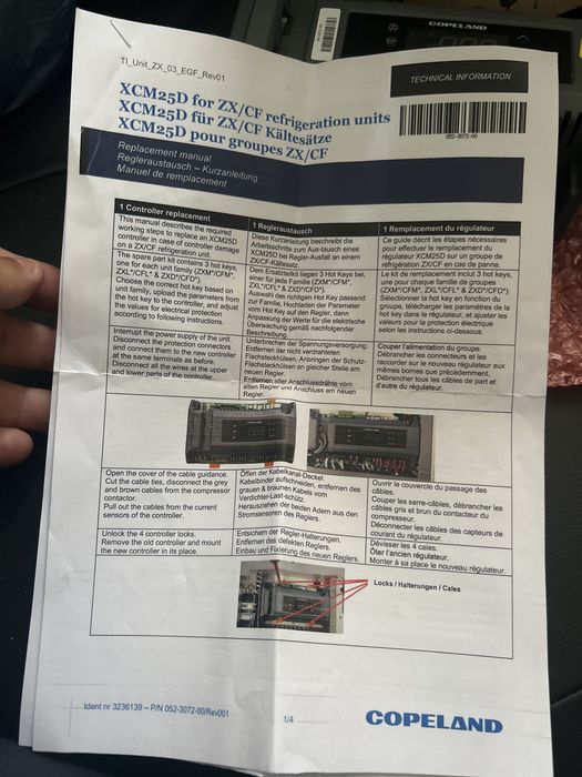 Vand controller copeland XCM25D