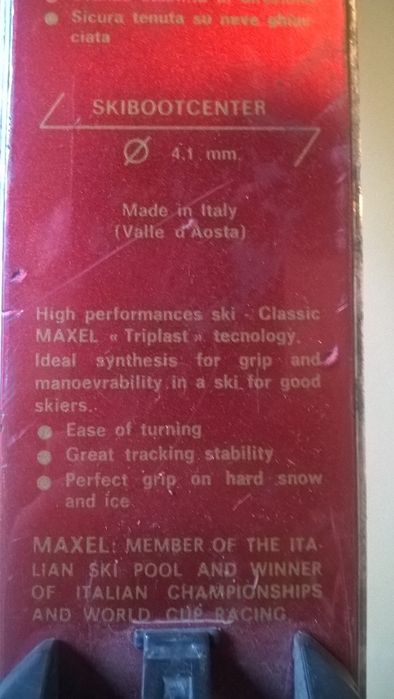 Vand/schimb Skiuri Maxel CT Race Italy 185 cm (viteza/coborare)