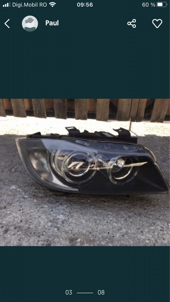 Vand faruri xenon bmw e90/91 NFL