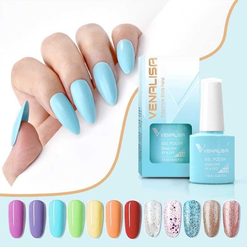 VENALISA UV&LED Гел лак плътен цвят- VIP3