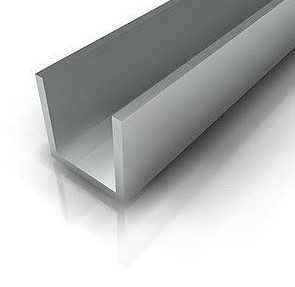 Швеллер алюминиевый, П-образный профиль