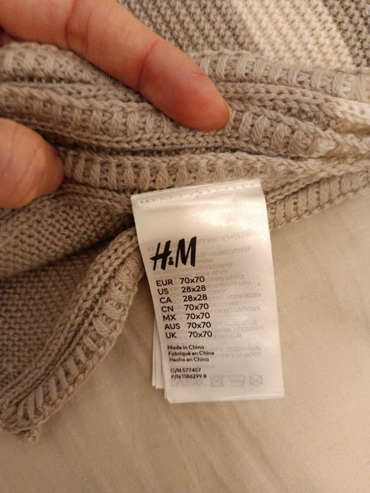 Păturică bebe H&M din lana 100%