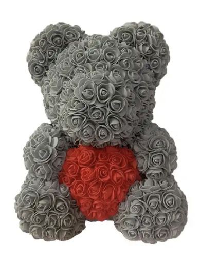 Cadou Valentines Day urdulet din trandafiri de spuma 40 cm