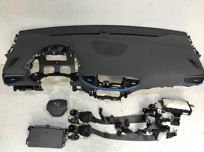 Hyundai IONIQ plansa bord kit airbag volan pasager genunchi - centuri