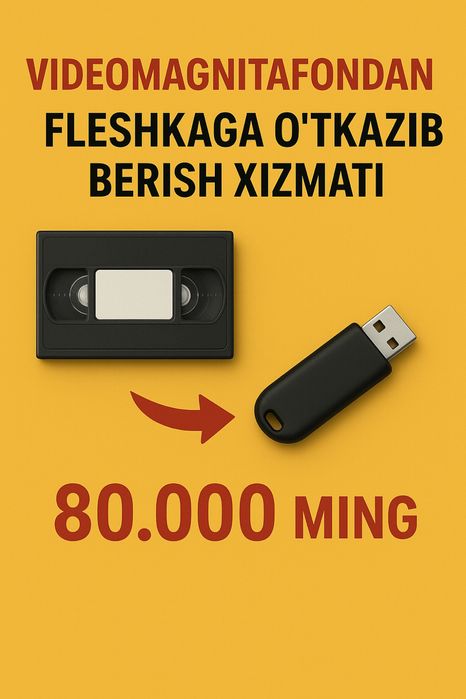 Video Kasseta Kuchiramiz Fleshkaga