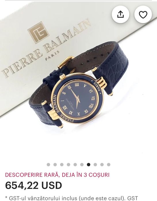 Ceas Pierre Ballmain vintage no.Ref:420.8190.3 de dama original 100% f