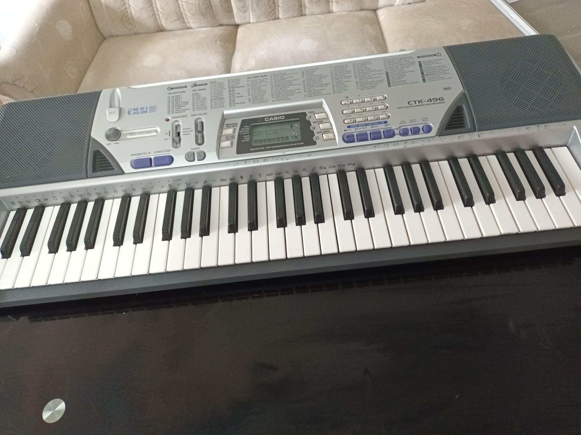 Orgă Casio Musical Information