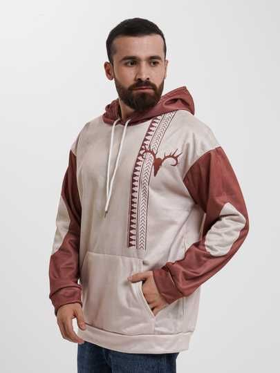 Худи с принтом, толстовка оверсайз, хит сезона.